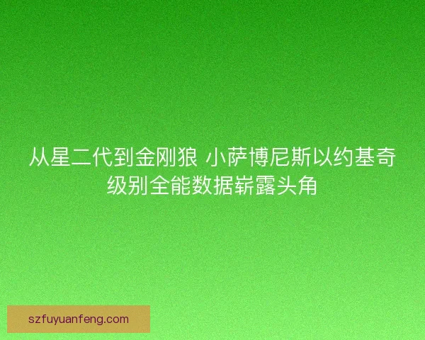 从星二代到金刚狼 小萨博尼斯以约基奇级别全能数据崭露头角